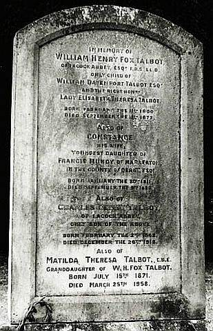 Tumba de William Henry Fox Talbot