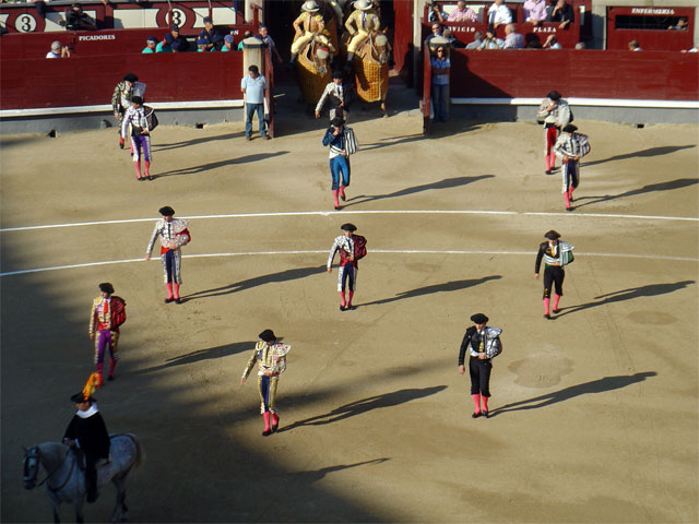 Juan Manuel Jimenez, Juan Carlos Cabello y Jose German con sus respectivas cuadrillas el 15 de marzo de 2009 a las 17:00 de la tarde en la plaza las Ventas de Madrid